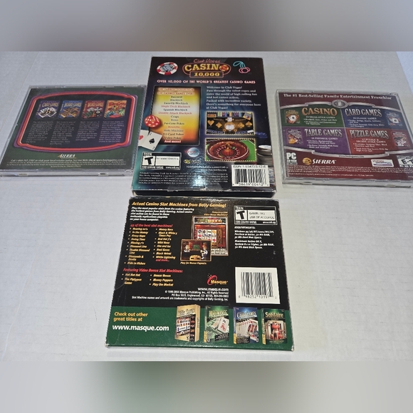 LOT OF FOUR - CASINO / CARD GAMES - PRE-OWNED - Picture 2 of 2